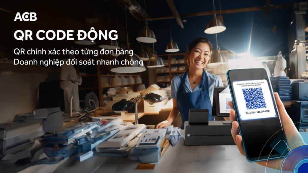 QR code động của ngân hàng ACB