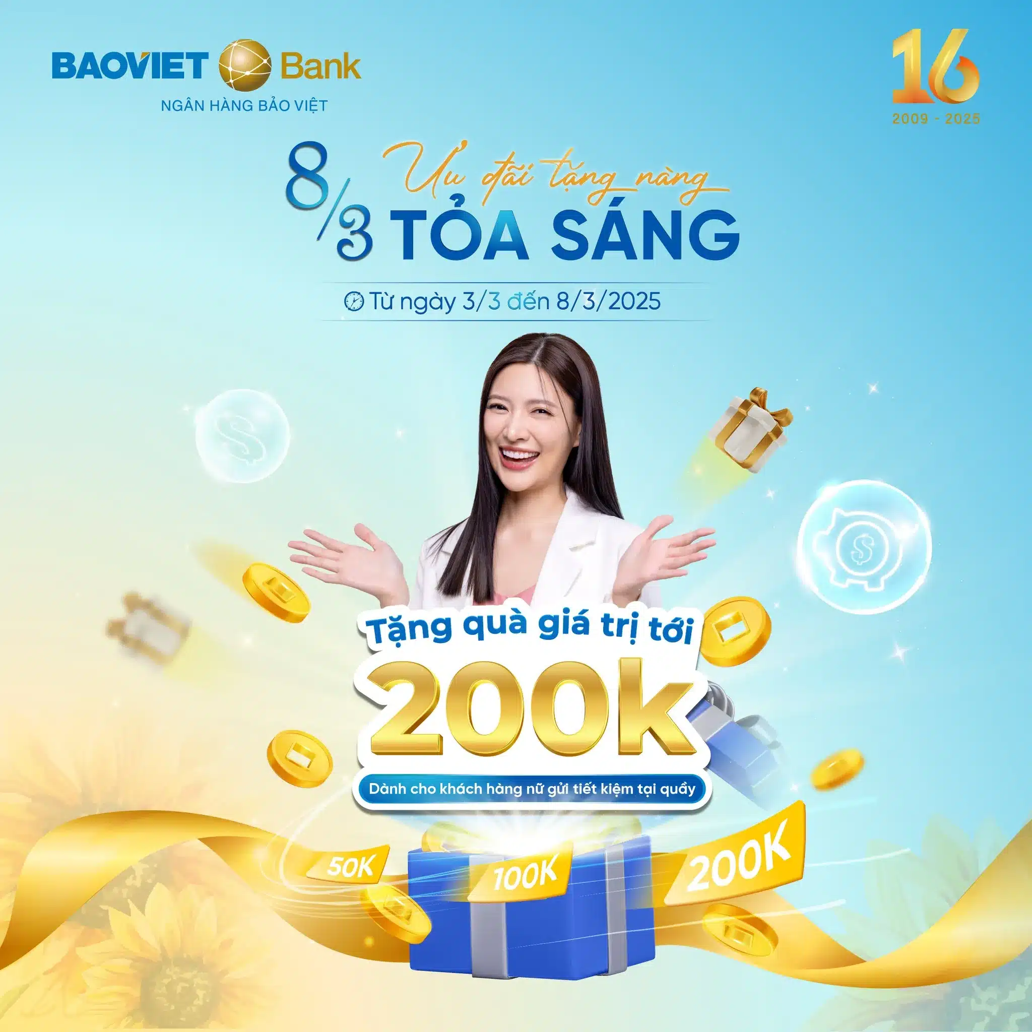 Ngân hàng Bảo Việt ưu đãi ngày Quốc tế phụ nữ 8/3
