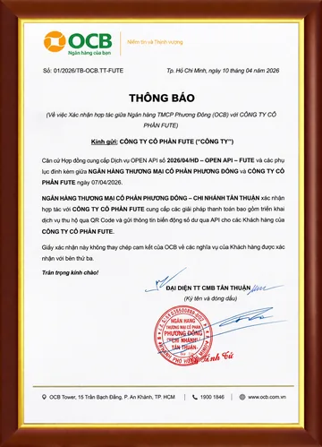 Công văn hợp tác OCB và FUTE
